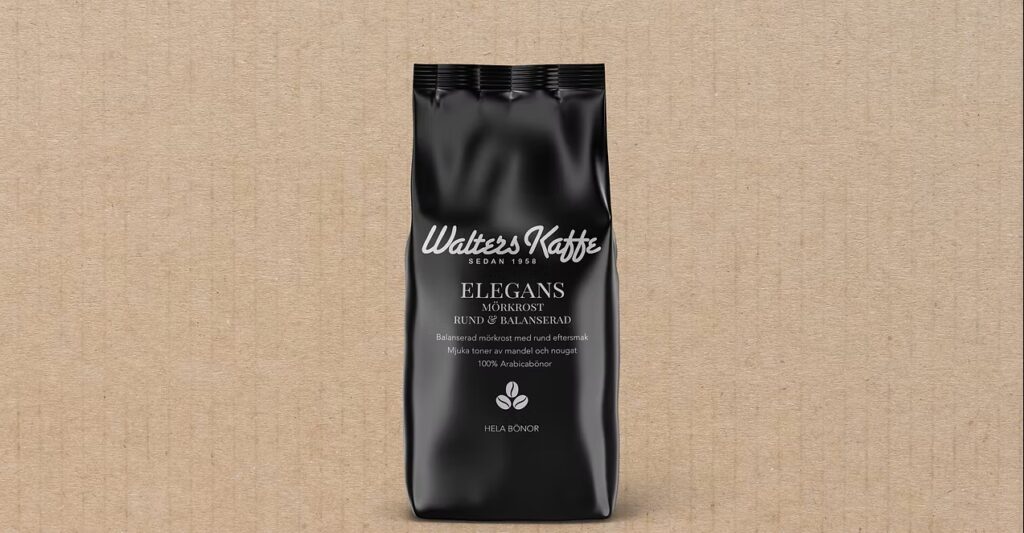 En påse med kaffe från ett mikrorosteri som säljs av klasser och lag genom Javatrip.